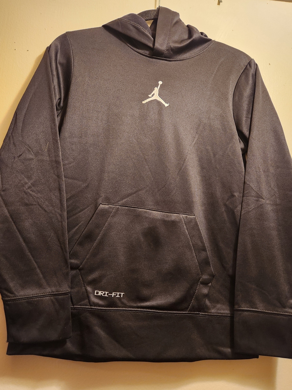 Jordan Men's Black Dri-FIT Crewneck Pullover with White Jumpman